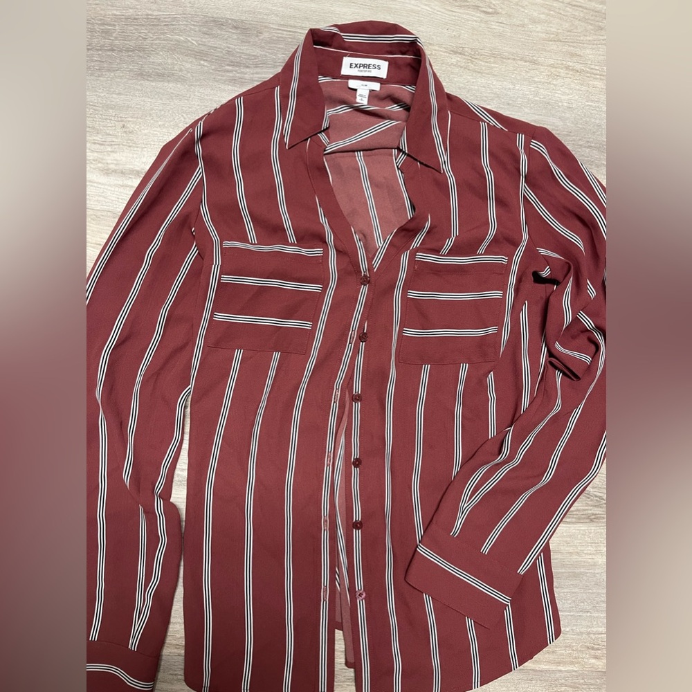 Express Portofino slim fit striped
